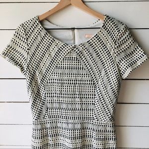 Anthropologie Hutch Black & White Dress Sz8 - EUC